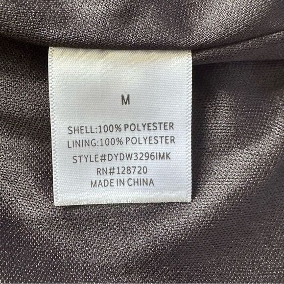 New 1Francesca’s Dorinda SZ M Lined Tiny Rose Wrap Black Mini Dress Wedding - Picture 14 of 16